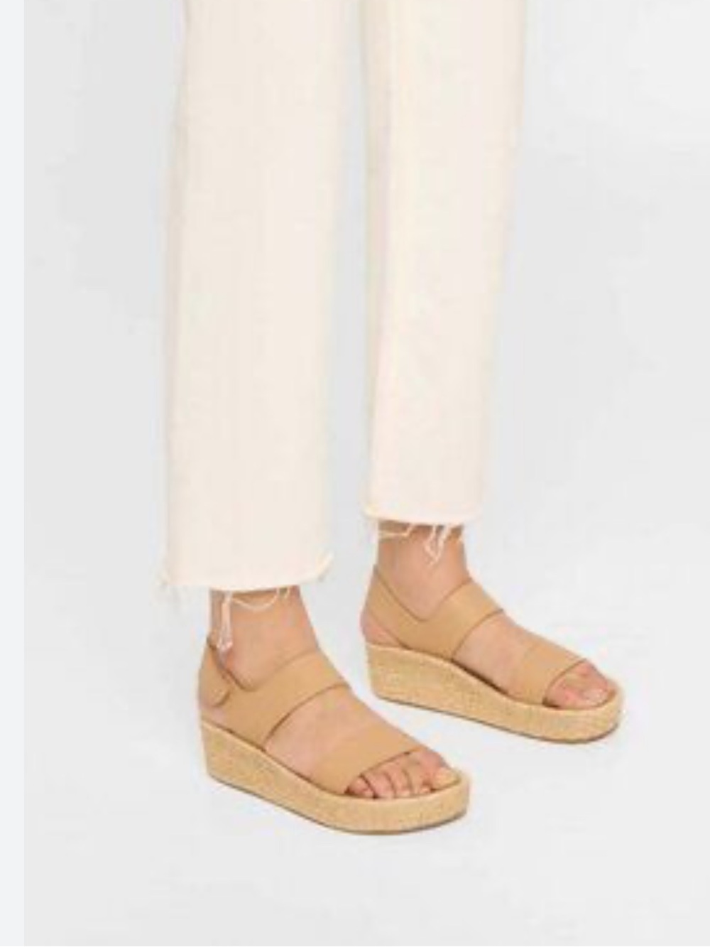 Pedro Garcia Tan Platform Espadrille Sandals